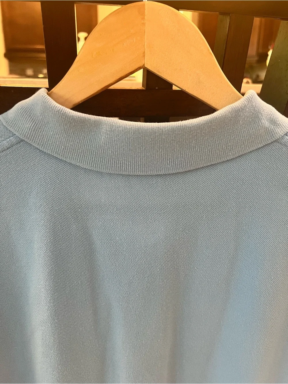 Ralph Lauren Classic Fit Polo Shirt Light Blue Yellow Pony Large Men's